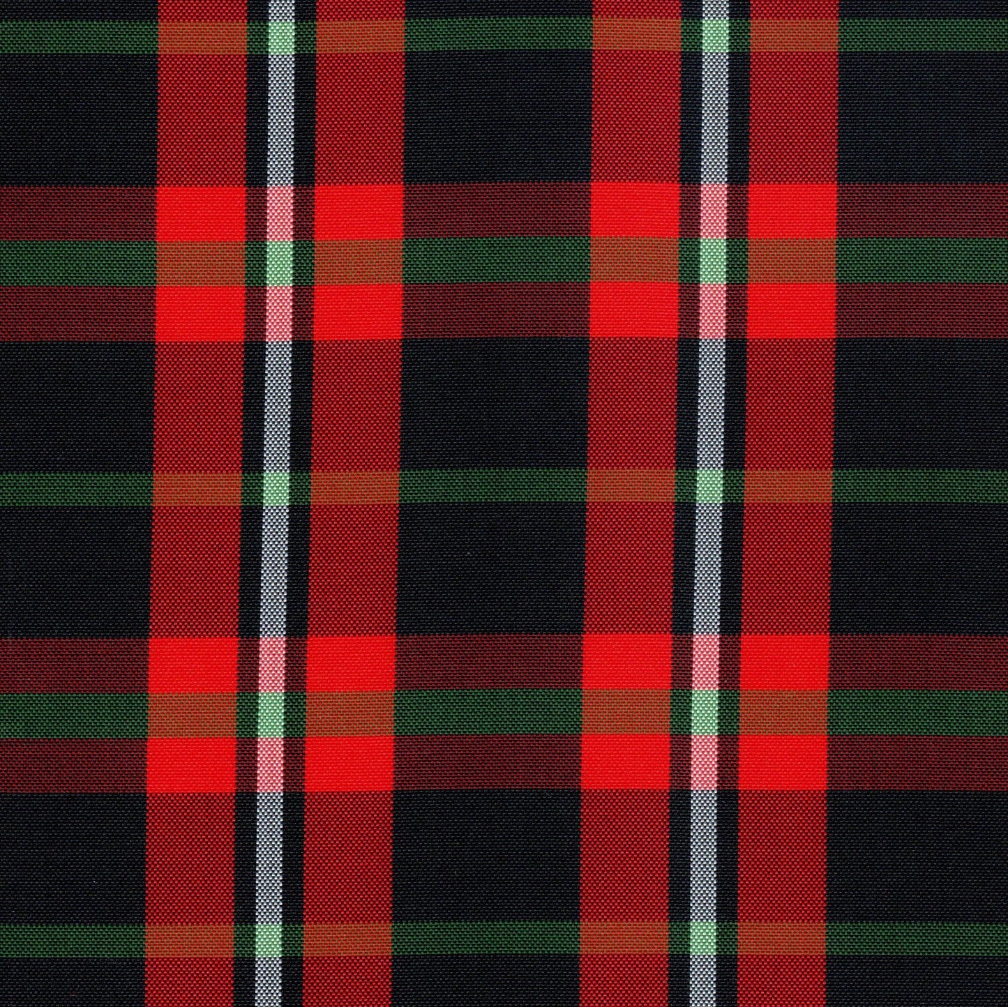 Tela escocesa de poliéster, SchoolLine, tartán rojo/negro/verde, ideal para uniformes escolares.