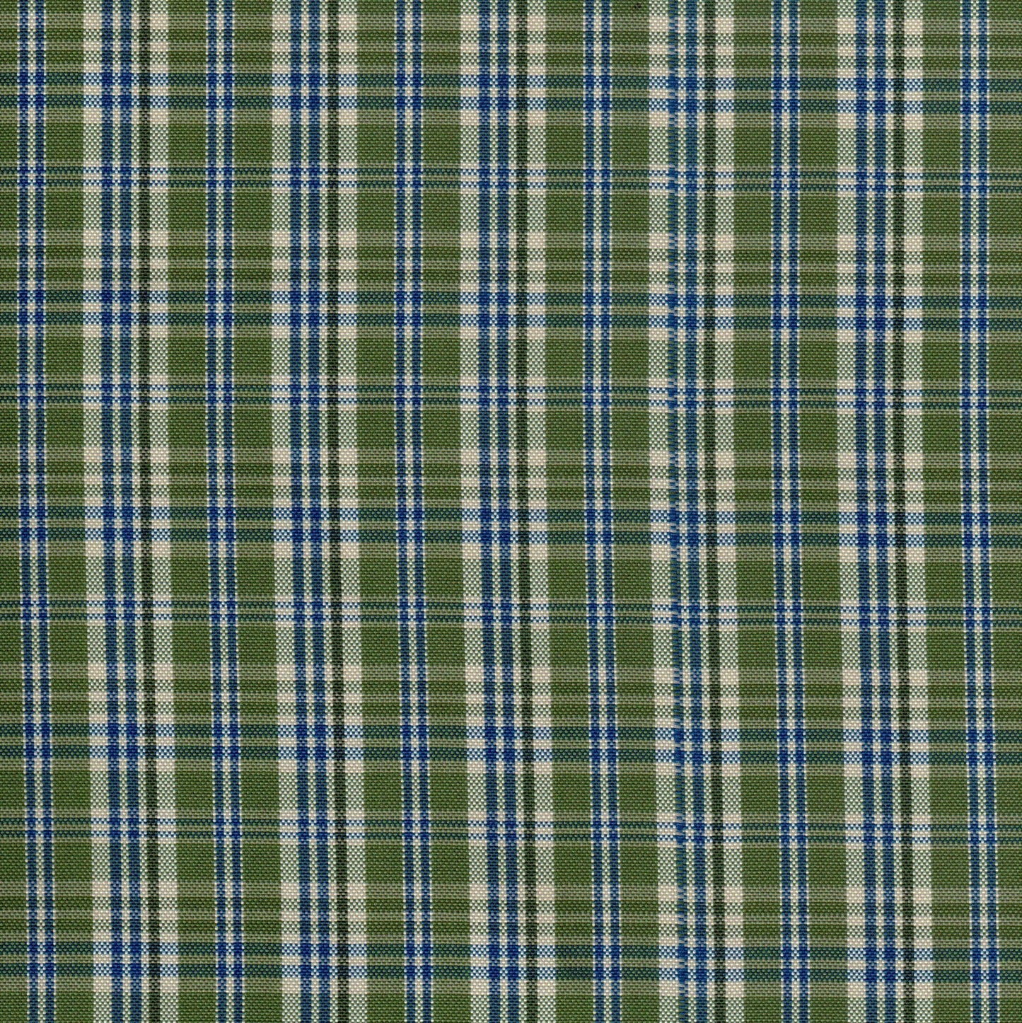 Tela escocesa de poliéster verde y azul, diseño a cuadros; ideal para uniformes escolares e institucionales, SchoolLine.