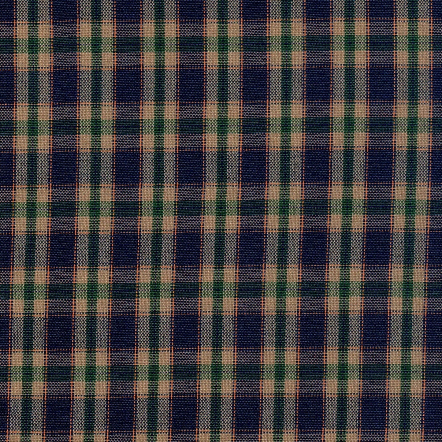 Tela escocesa de poliéster SchoolLine, cuadros azul marino, beige y verde, para uniformes escolares e institucionales