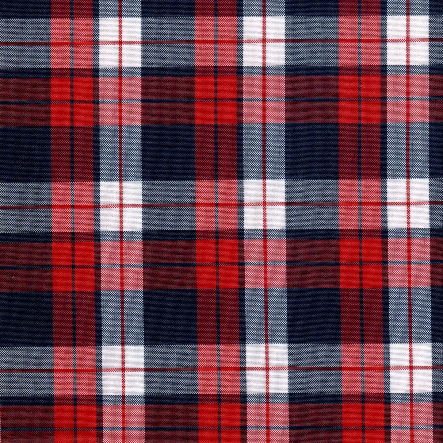 Tela escocesa de poliéster SchoolLine roja, diseño cuadro tartán, ideal para uniformes escolares e institucionales