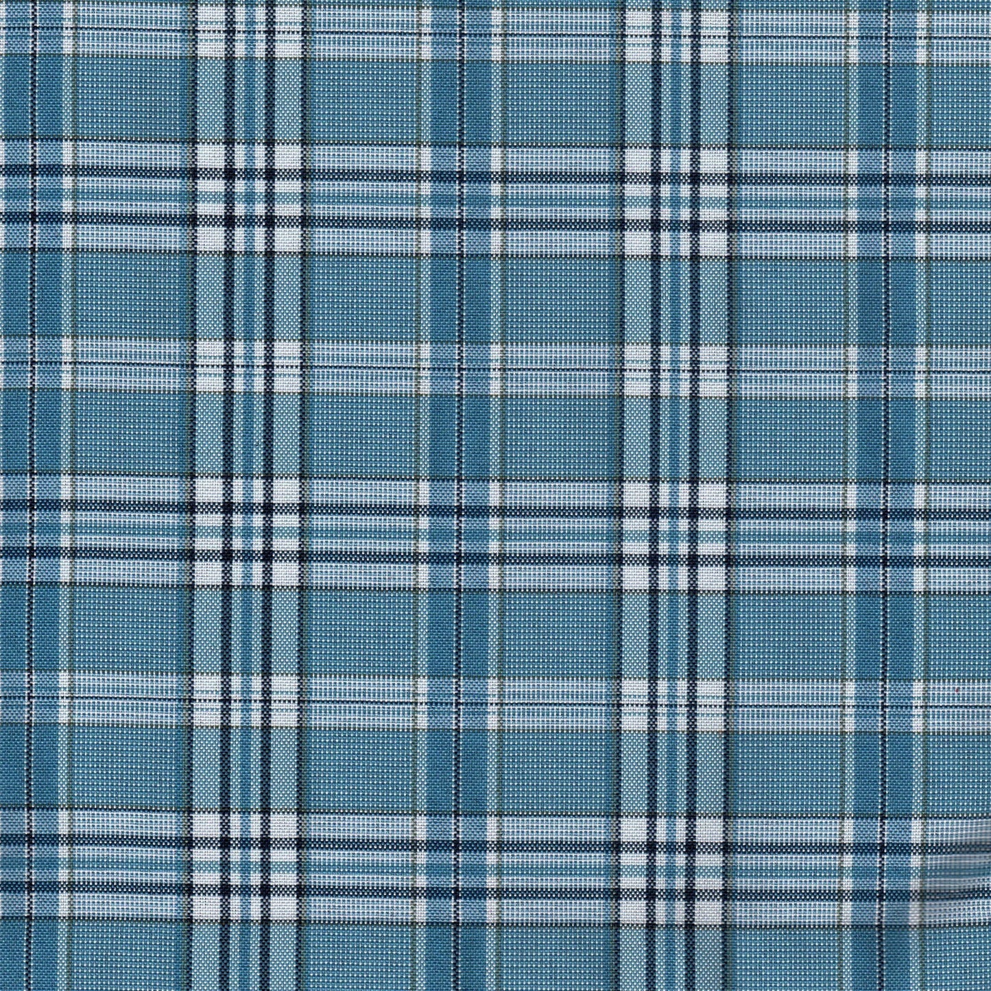 Tela escocesa de poliéster azul con cuadros tartán; ideal para uniformes escolares e institucionales SchoolLine