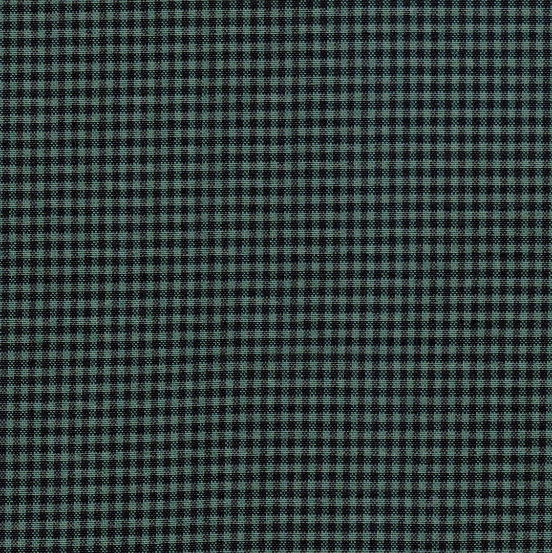 Tela Escocesa de poliéster SchoolLine, cuadros verde oscuro y negro, ideal para uniformes escolares e institucionales.