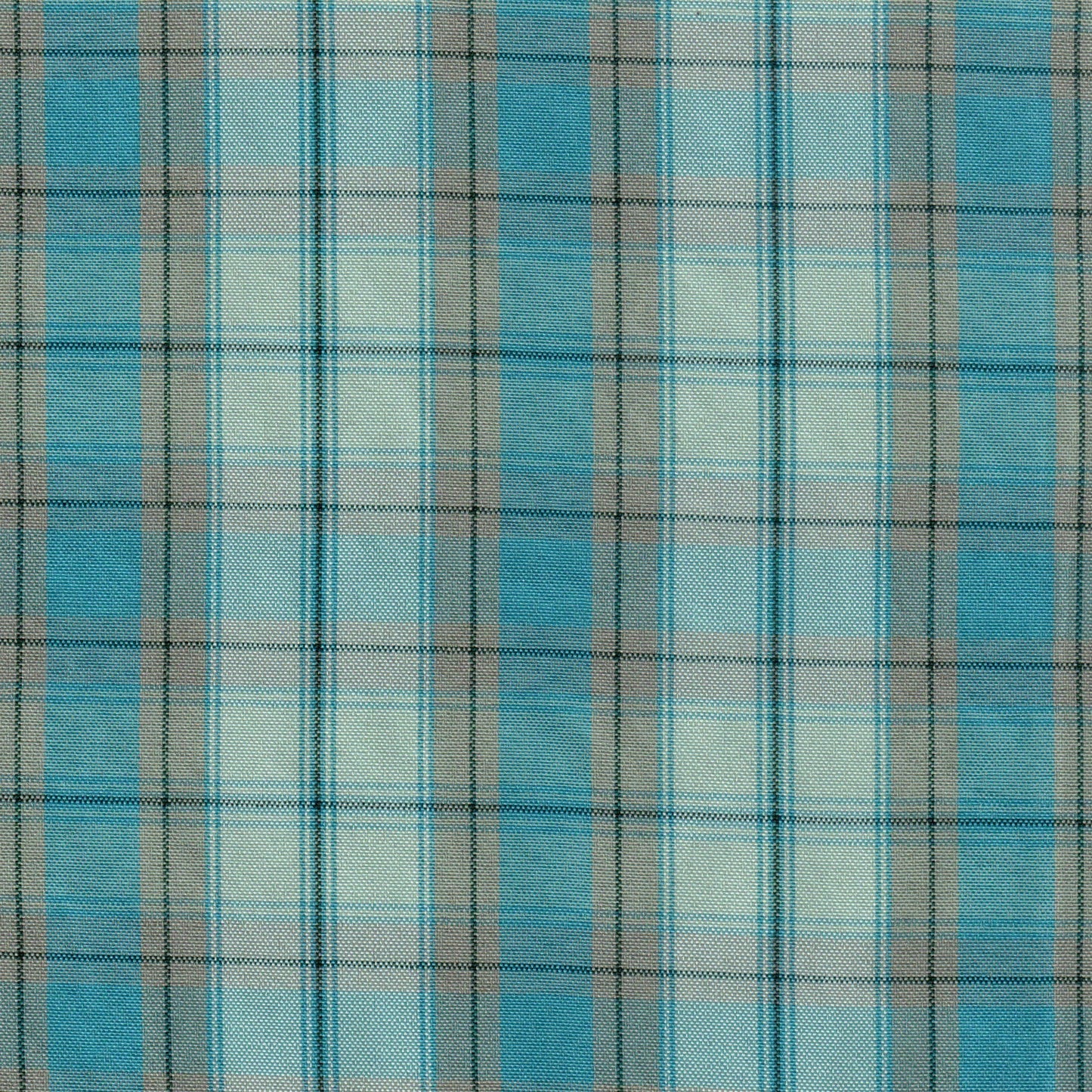 Tela escocesa de poliéster SchoolLine, diseño a cuadros azul/beige, ideal para uniformes escolares e institucionales