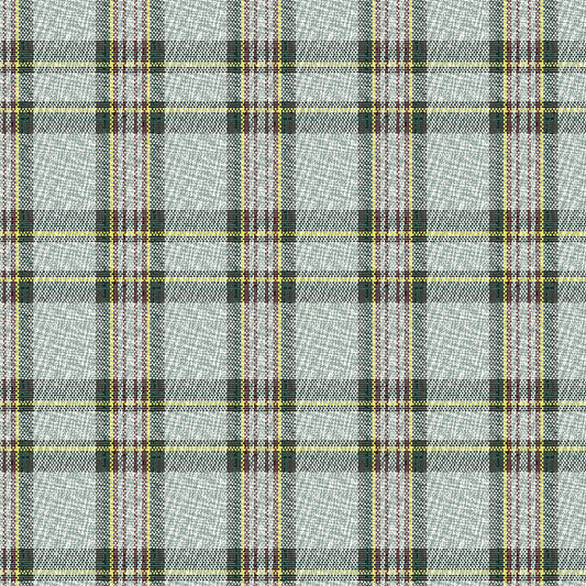 Tela escocesa de uniforme en colores beige con lineas rojas y amarillas ideal para uniformes escolares