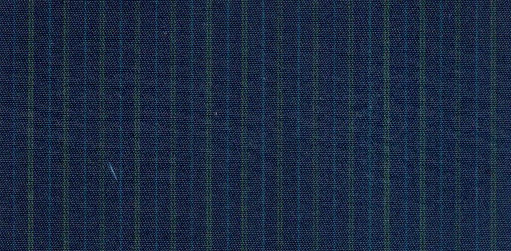 Tela para uniformes escolares en color azul con lineas azul claro y verde