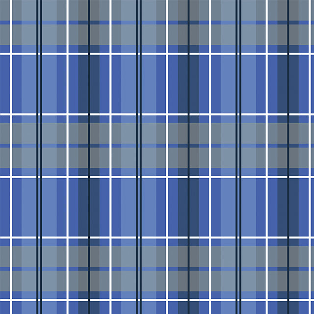 Tela Twill estampada de cuadros azules para uniformes escolares e institucionales, SchoolLine