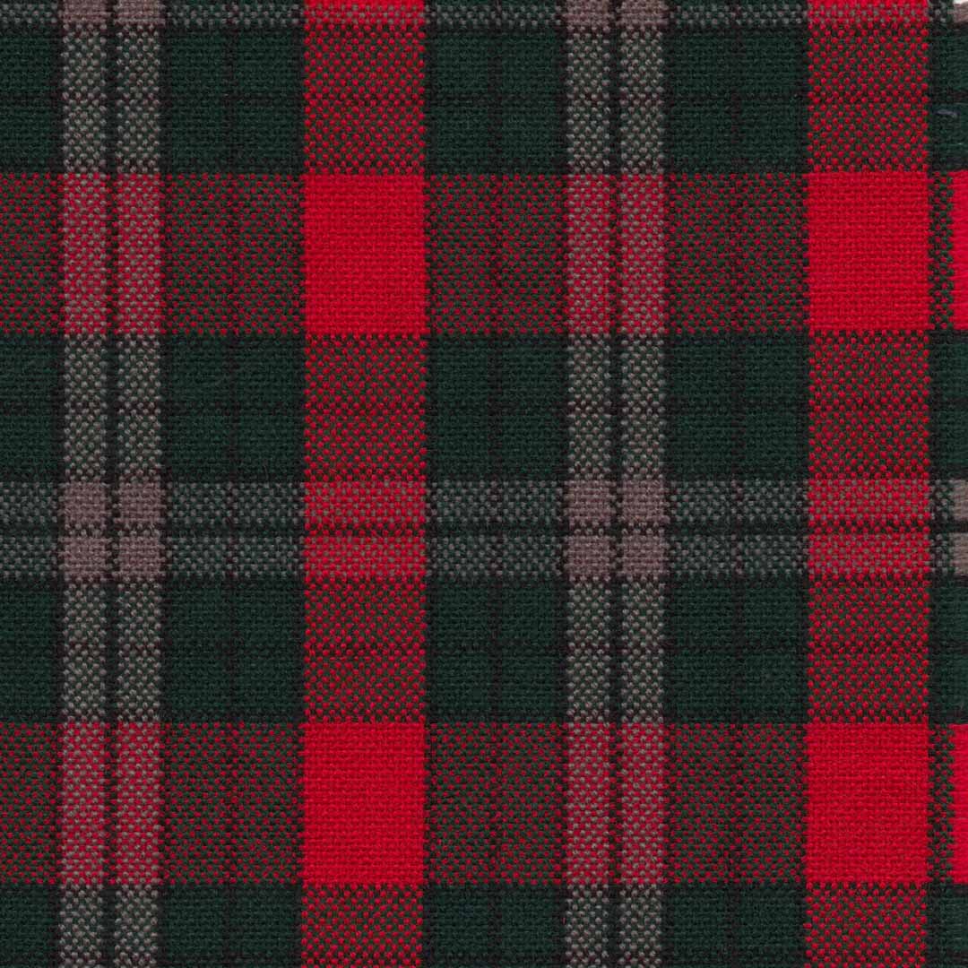 tela de uniforme escolar o institucional en colores rojo, gris y verde para faldas y pantalones
