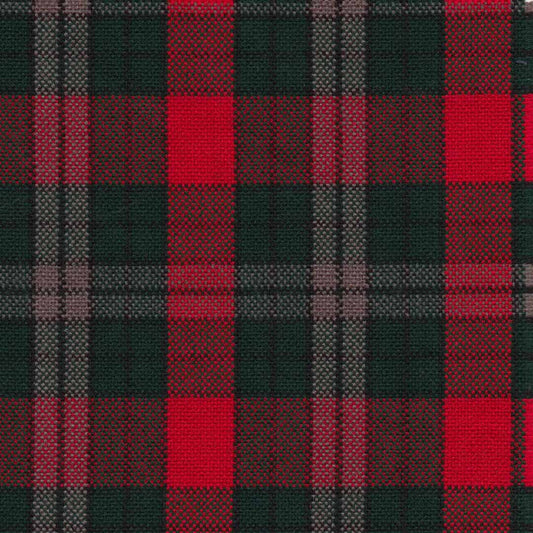 tela de uniforme escolar o institucional en colores rojo, gris y verde para faldas y pantalones