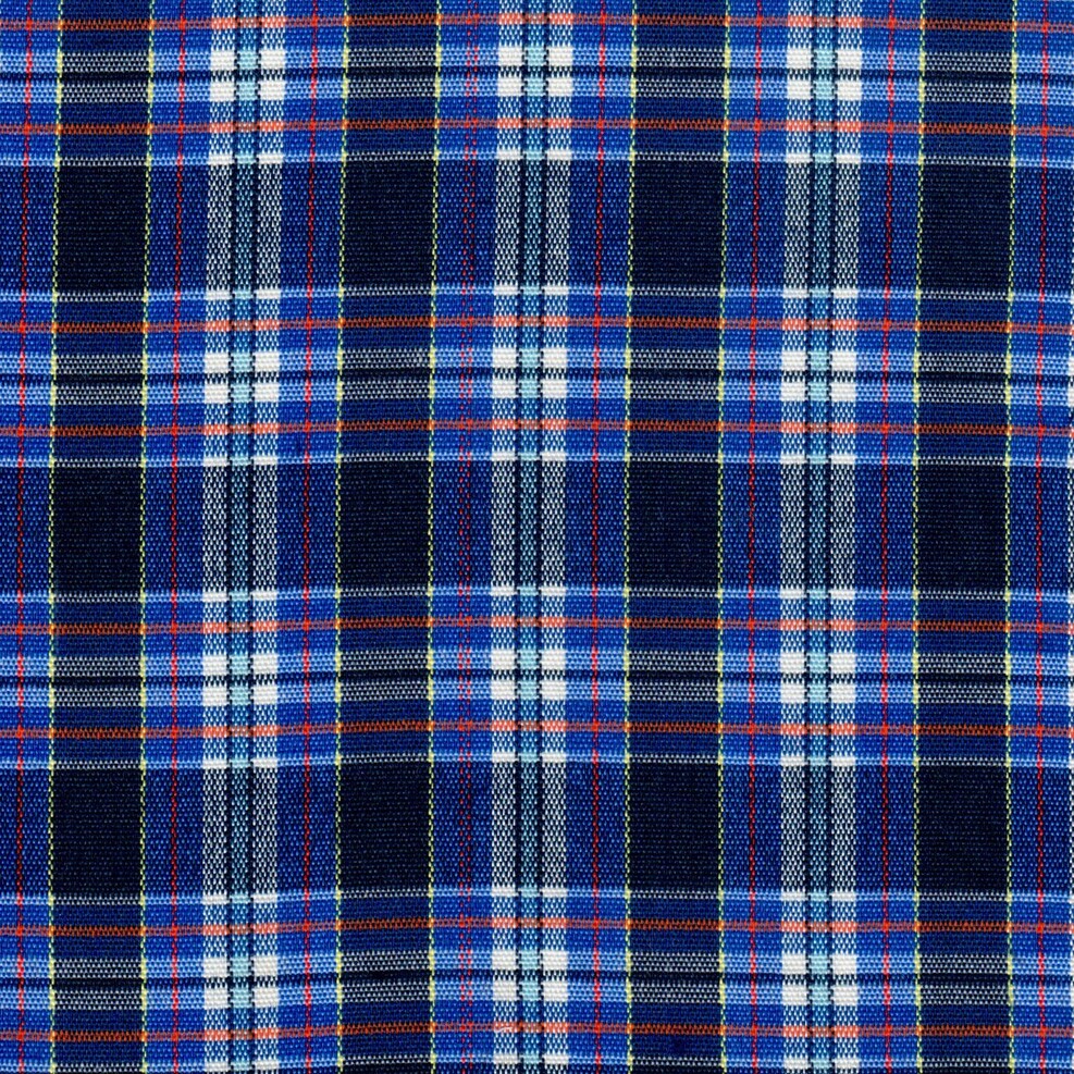 Tela acrílica escolar escocés azul, negro y verde con cuadros; ideal para uniformes SchoolLine.
