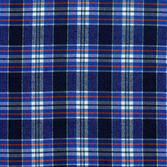 Tela acrílica escolar escocés azul, negro y verde con cuadros; ideal para uniformes SchoolLine.