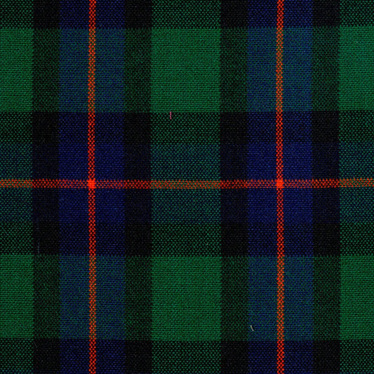 Tela para uniforme: tejido escocés en verde, azul y líneas naranjas; ideal para uniformes escolares e institucionales SchoolLine