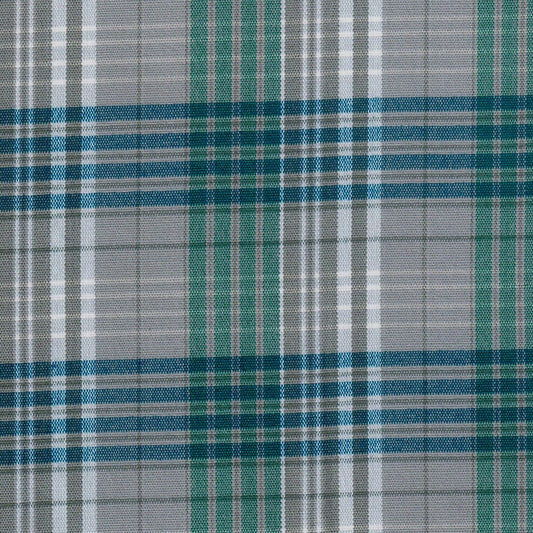 Tela para uniforme, acrílico escocés en gris, verde y azul, de SchoolLine.