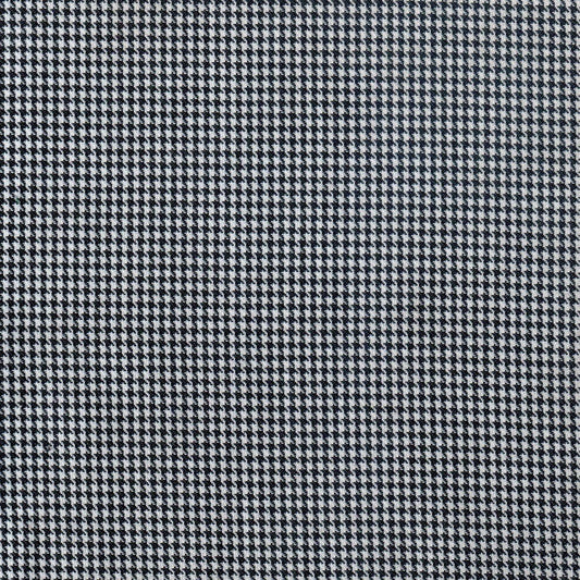 Tela gallineto negro y blanco con diseño de micro cuadros para uniformes escolares e institucionales, SchoolLine 06002001 Dacron