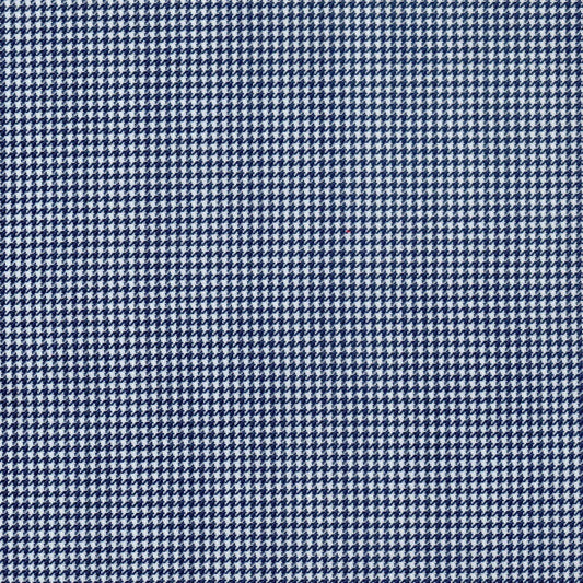 Tela gallineto azul marino con patrón houndstooth, SchoolLine, ideal para uniformes escolares e institucionales