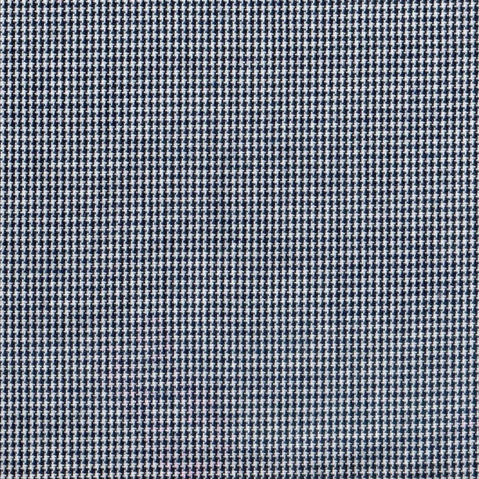 Tela 06002007 Dacron gallineto para uniforme; poliéster 100% con micro jaquard azul marino y blanco, ideal para uniformes escolares SchoolLine