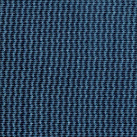 Tela 06002012 Dacron gallineto azul marino con microcuadros; tela 100% poliéster para uniformes escolares e institucionales, SchoolLine.