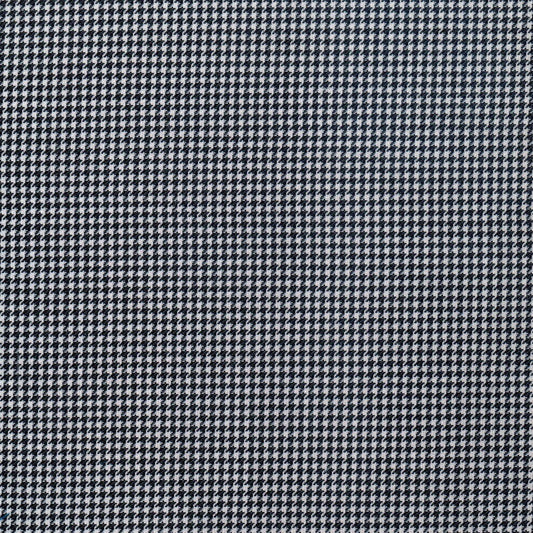 Tela houndstooth blanco y negro de SchoolLine, Dacron gallineto; ideal para uniformes escolares e institucionales