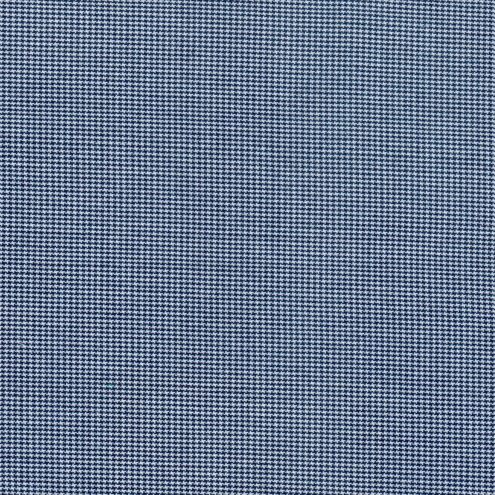 Tela gallineto 100% poliéster azul marino y blanco, patrón mini espiga; ideal para uniformes escolares e institucionales SchoolLine