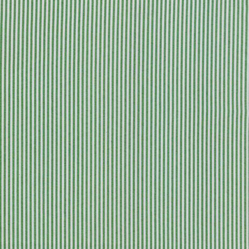 Tela para uniforme polidacron escocés verde y blanco, rayas finas; SchoolLine.