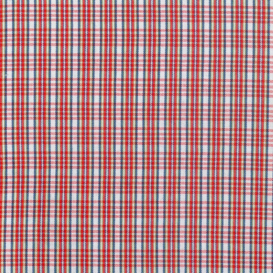 Tela para uniforme polidacron escocés SchoolLine rojo y azul en cuadros plaid, ideal para uniformes escolares e institucionales