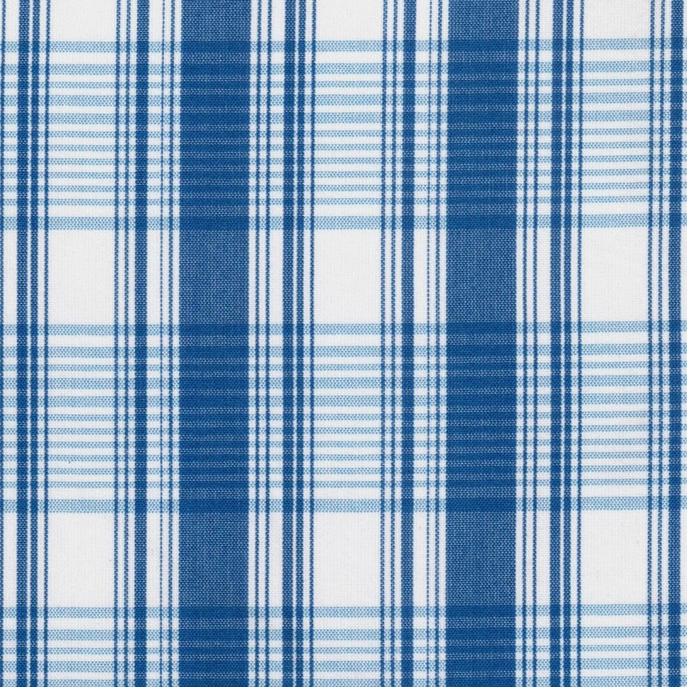 Tela escocesa polidacron azul y blanco de SchoolLine, ideal para uniformes escolares e institucionales