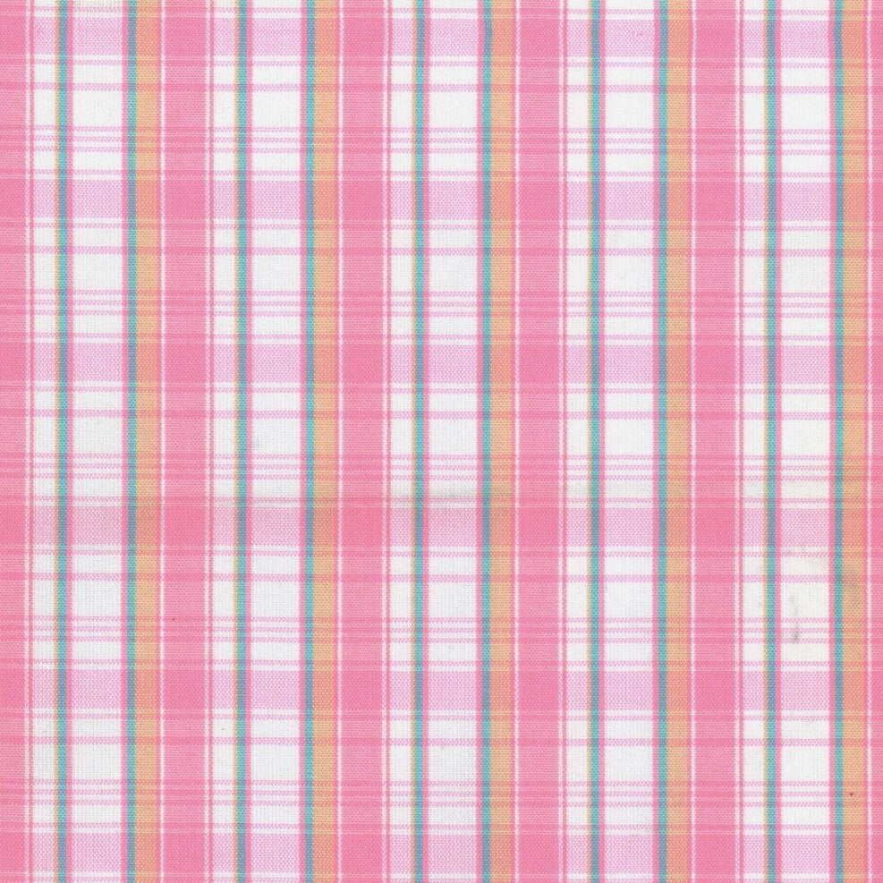 Tela para uniforme polidacron escocés rosa con cuadros multicolor, ideal para uniformes escolares SchoolLine