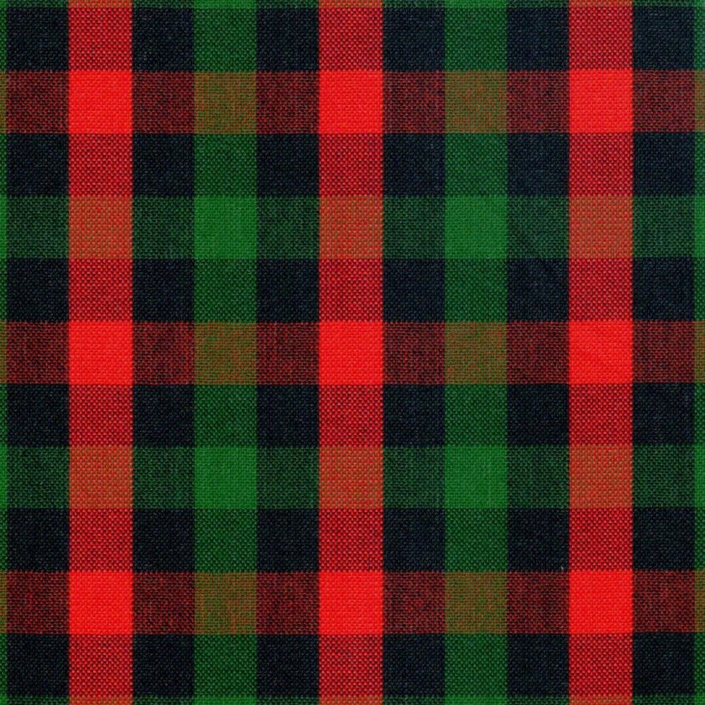 Tela para uniforme polidacron escocés SchoolLine, cuadros rojo, verde y negro; ideal para uniformes escolares e institucionales.