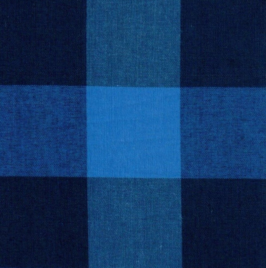 Tela para uniforme polidacron escocés azul y navy con cuadros; ideal para uniformes escolares e institucionales SchoolLine