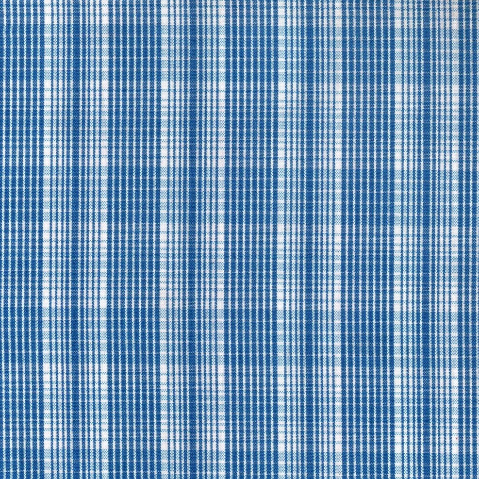 Tela polidacron escocés azul y blanco a cuadros; ideal para uniformes escolares e institucionales de SchoolLine