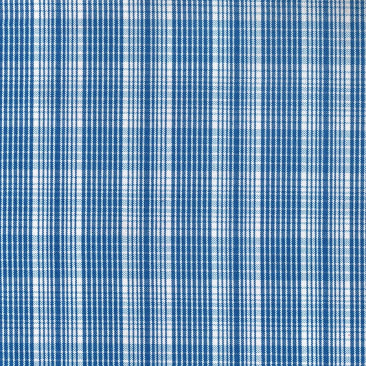 Tela polidacron escocés azul y blanco a cuadros; ideal para uniformes escolares e institucionales de SchoolLine