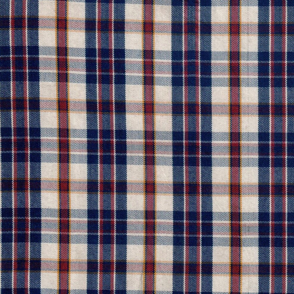 Tela escocés azul marino de polidacron para uniformes escolares e institucionales, marca SchoolLine.