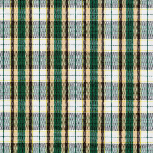 Tela para uniformes polidacron escocés verde, beige y negro; tela SchoolLine para uniformes escolares e institucionales