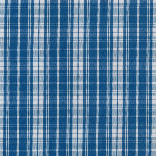 Tela para uniforme polidacron escocés azul y blanco, SchoolLine, tela a cuadros ideal para uniformes escolares e institucionales