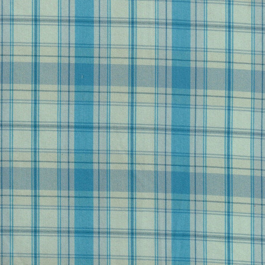 Tela para uniforme polidacron escocés azul y blanco, diseño a cuadritos para uniformes escolares SchoolLine