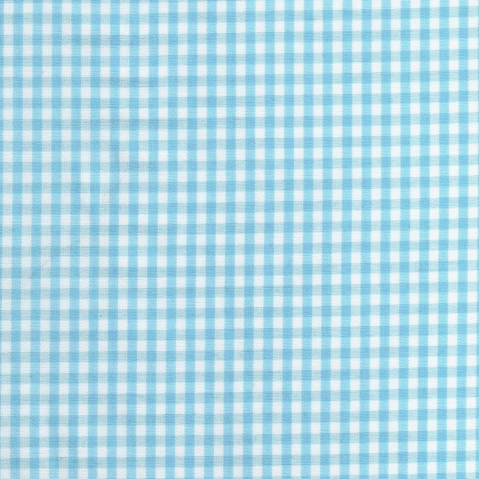 Tela para uniforme polidacron escocés azul claro y blanco a cuadros, ideal para uniformes escolares - SchoolLine