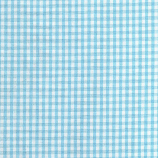 Tela para uniforme polidacron escocés azul claro y blanco a cuadros, ideal para uniformes escolares - SchoolLine