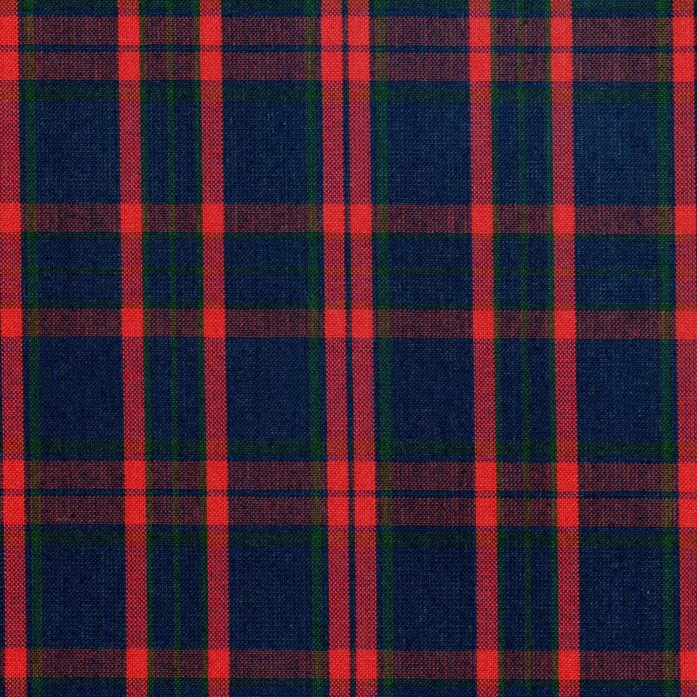 Tela polidacron escocés rojo, azul y verde en tartán; ideal para uniformes escolares e institucionales de SchoolLine