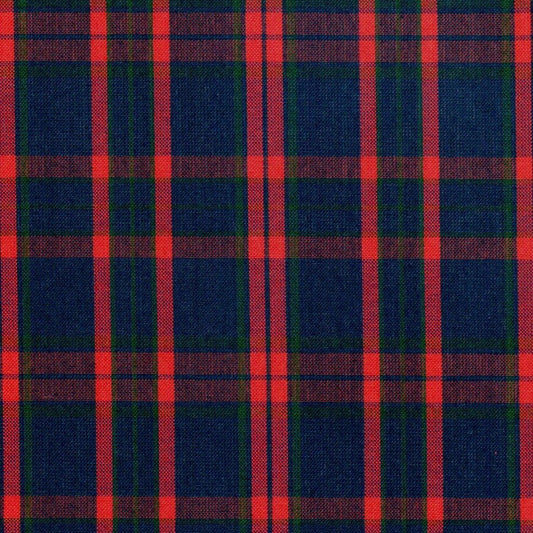 Tela polidacron escocés rojo, azul y verde en tartán; ideal para uniformes escolares e institucionales de SchoolLine