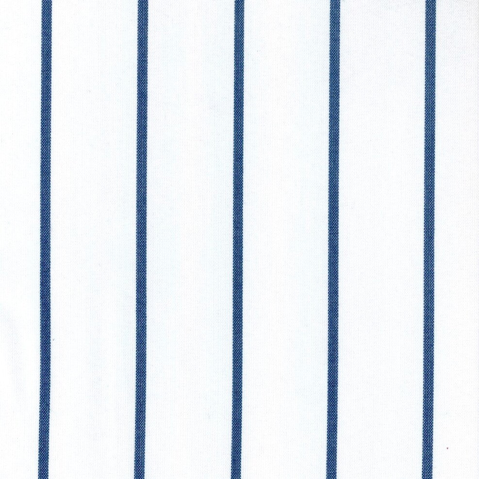 Tela polidacron escocés para uniformes; rayas azules sobre blanco, ideal para uniformes escolares de SchoolLine