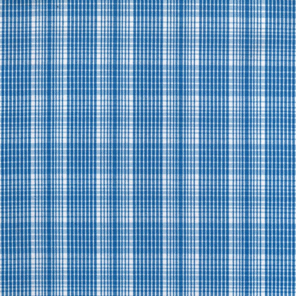 Tela para uniforme polidacron escocés azul y blanco, SchoolLine, tela de uso escolar e institucional.