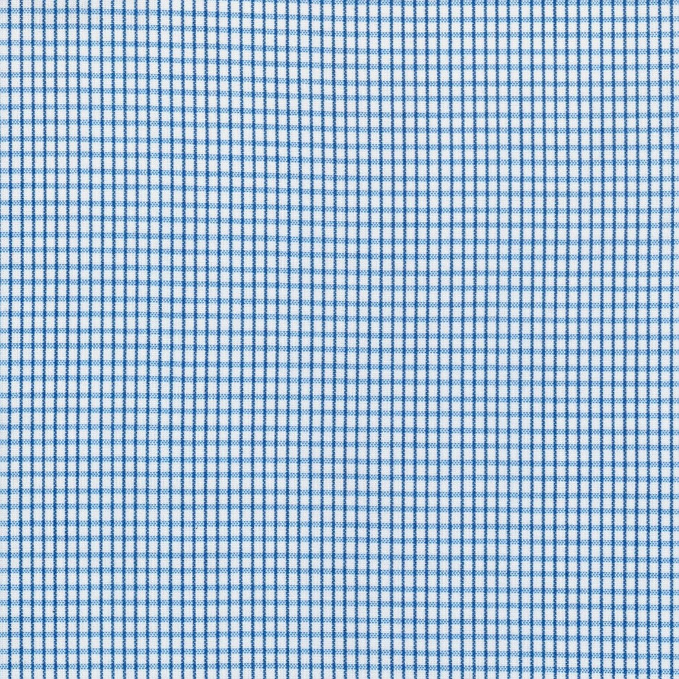 Tela para uniforme polidacron escocés azul y blanco, cuadritos; ideal para uniformes escolares e institucionales SchoolLine