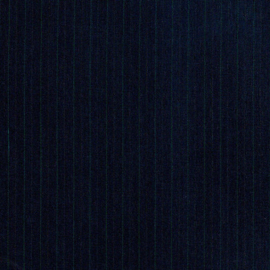 Tela escocés azul marino con rayas verticales; ideal para uniformes escolares e institucionales de SchoolLine.