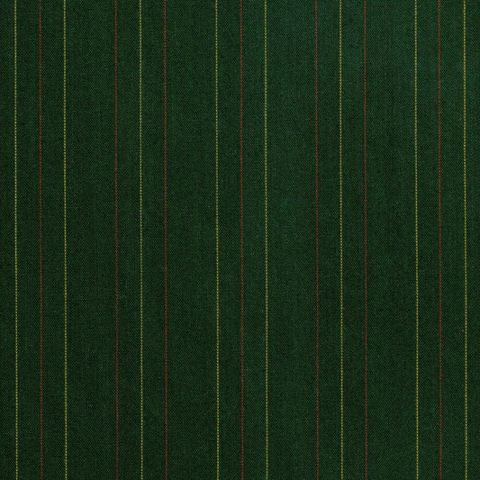 Tela polidacron escocés verde oscuro con rayas finas amarillas y rojas; ideal para uniformes escolares institucionales SchoolLine