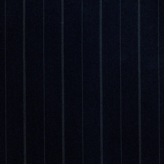 Tela para uniforme polidacron escocés SchoolLine azul marino con finas rayas, ideal para uniformes escolares e institucionales.