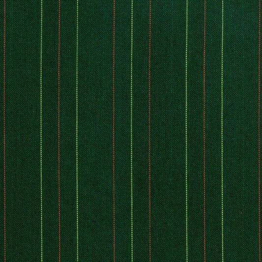 Tela escocés verde oscuro con listones finos verde y rojo; tela para uniformes escolares e institucionales, SchoolLine