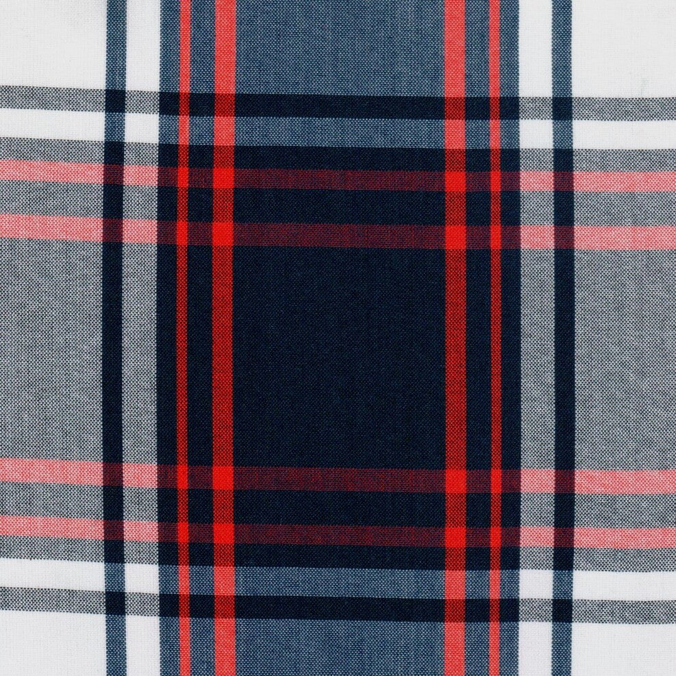 Tela polidacron escocés azul marino, rojo y blanco de SchoolLine; perfecta para uniformes escolares e institucionales