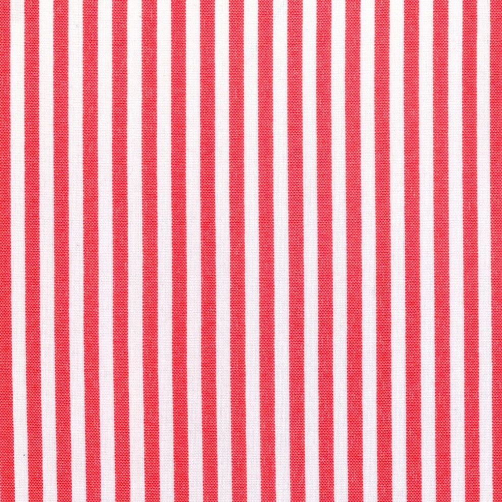 Tela para uniforme polidacron escocés de SchoolLine en rayas rojas y blancas, ideal para uniformes escolares.