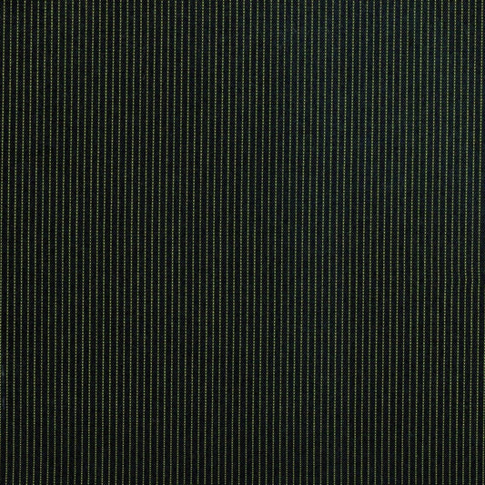 Tela de uniforme polidacron con rayas escocesas negras y amarillas; tela de SchoolLine.