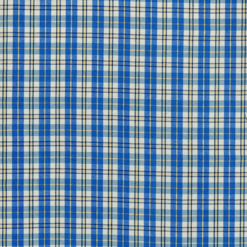 Tela para uniforme SchoolLine escocés tartán azul/beige con cuadros, ideal para uniformes escolares e institucionales