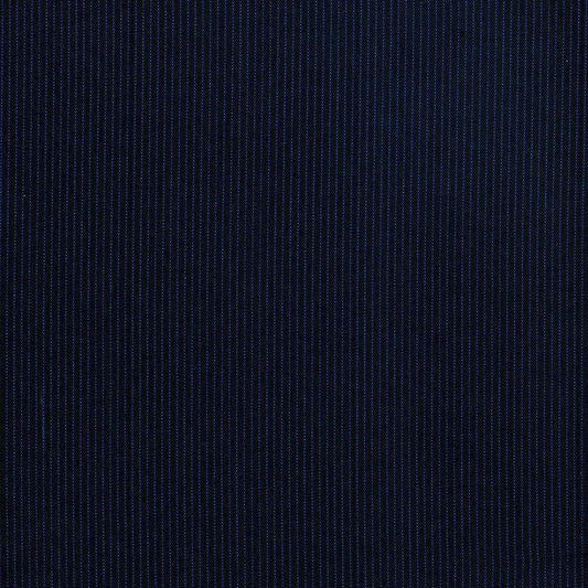 Tela polidacron escocés azul marino con rayas finas; ideal para uniformes escolares (SchoolLine).